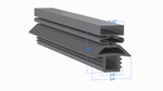 Strivide, Magnetic Gasket 8 x 17 1/4 Compatible with Traulsen