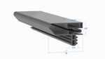 Strivide, Magnetic Gasket 29 7/8 x 72 3/16 Compatible with Hussmann