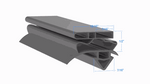 GDM-35 True PART# 811134 by Strivide 19 3/8 x 54 1/4 Compatible with True 811134