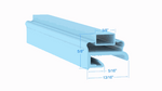 TBP30004 by Strivide, Magnetic Gasket 14 7/8 x 15 Compatible with Delfield TBP30004