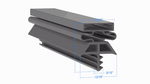Strivide, Magnetic Gasket 28 1/2 x 66 Compatible with Kolpak