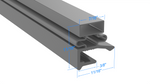 280984-6 by Strivide, Magnetic Gasket 7 1/2 x 24 1/2 Compatible with Traulsen 280984-6