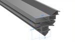 STG2R-2G True PART# 966067 by Strivide 22 3/4 x 59 3/4 Compatible with True 966067