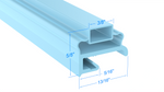 TBP30004 by Strivide, Magnetic Gasket 14 7/8 x 15 Compatible with Delfield TBP30004
